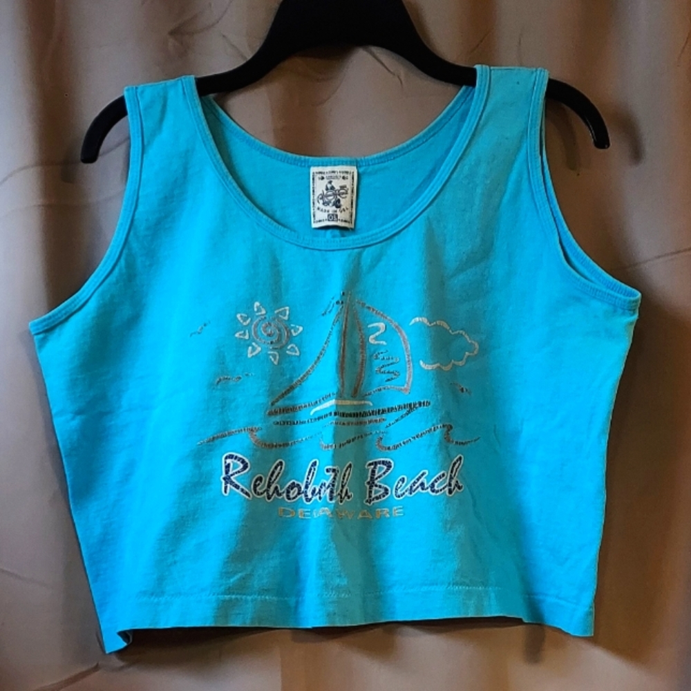 Vintage 90s Crop Top Rehoboth Beach Delaware